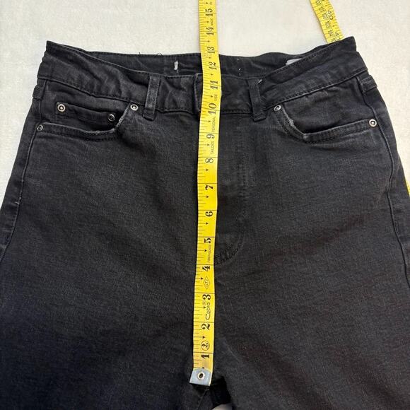 American Tall Lola Ultra High Rise Stretch Slim Skinny Jeans Black Size 25 x 32 - Picture 8 of 9